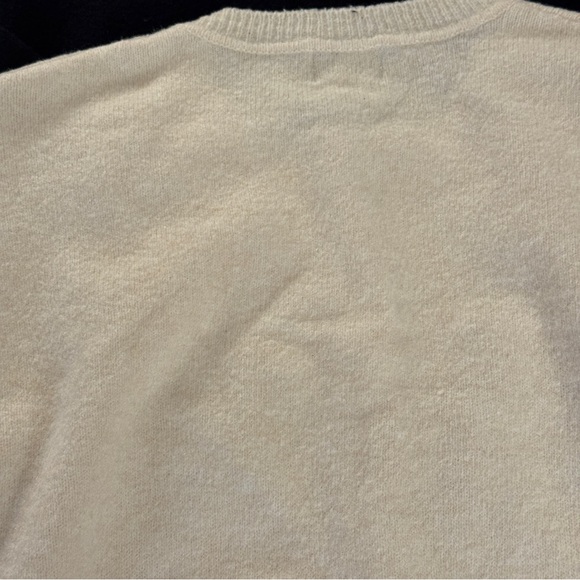 Women's Cardigan Sweater Set - Black, Cream, and Brown - Picture 8 of 13